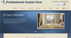 Desktop Screenshot of professional-carpetcare.com